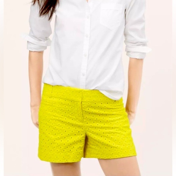 NWT LOFT The Riviera Short in Electric Yellow/Lime, Size 0 - Picture 1 of 6